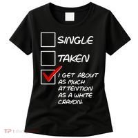 Single Taken White Crayon Women's T-Shirt thumb 0