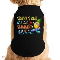 School Is Out For Summer Happy Last Day Of School Doggie Tank thumb 0