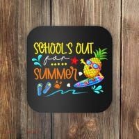 School Is Out For Summer Happy Last Day Of School Coaster thumb 0