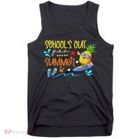 School Is Out For Summer Happy Last Day Of School Tank Top thumb 0