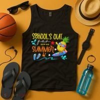 School Is Out For Summer Happy Last Day Of School Tank Top thumb 4