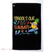 School Is Out For Summer Happy Last Day Of School Golf Towel thumb 0