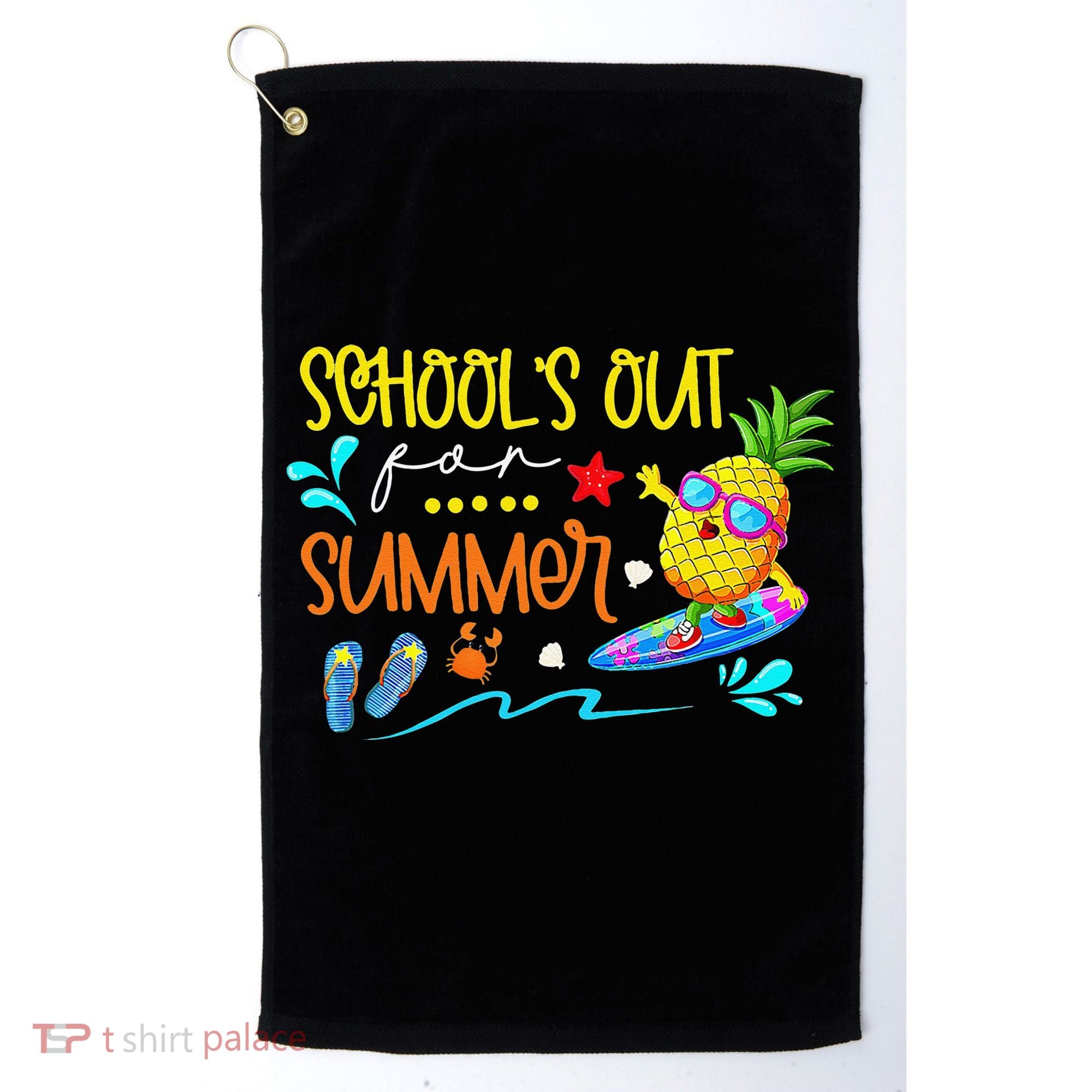 School Is Out For Summer Happy Last Day Of School Golf Towel