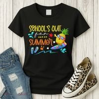 School Is Out For Summer Happy Last Day Of School Women's T-Shirt thumb 3