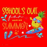 School Is Out For Summer Happy Last Day Of School Santa Hat thumb 1