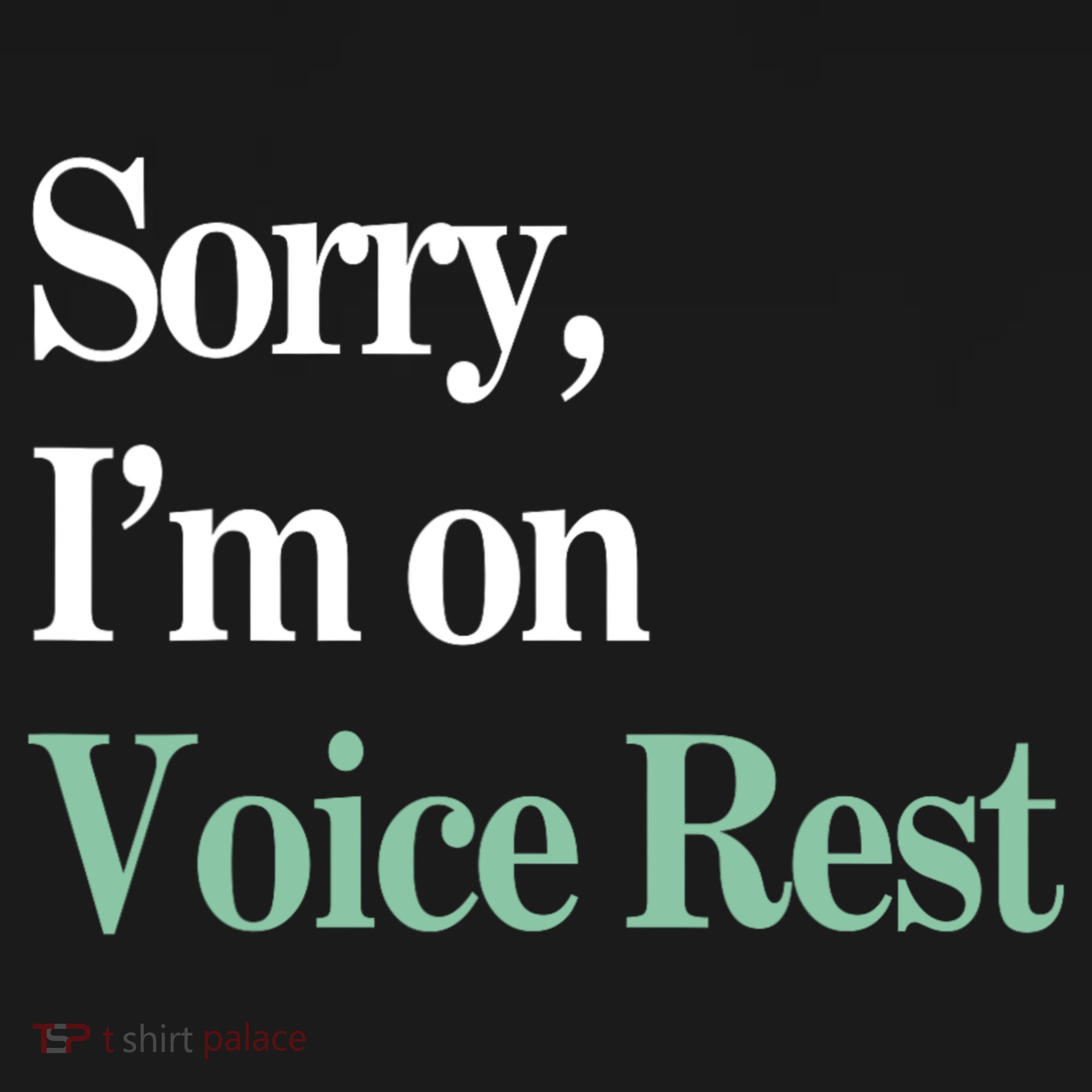 Sorry IM On Voice Rest Funny Vocal USA-Made Doggie Bandana