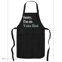 Sorry IM On Voice Rest Funny Vocal Apron thumb 0