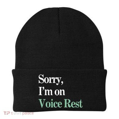 Sorry IM On Voice Rest Funny Vocal Beanie