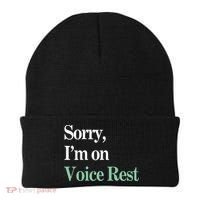 Sorry IM On Voice Rest Funny Vocal Beanie thumb 0