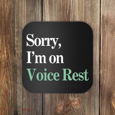 Sorry IM On Voice Rest Funny Vocal Coaster