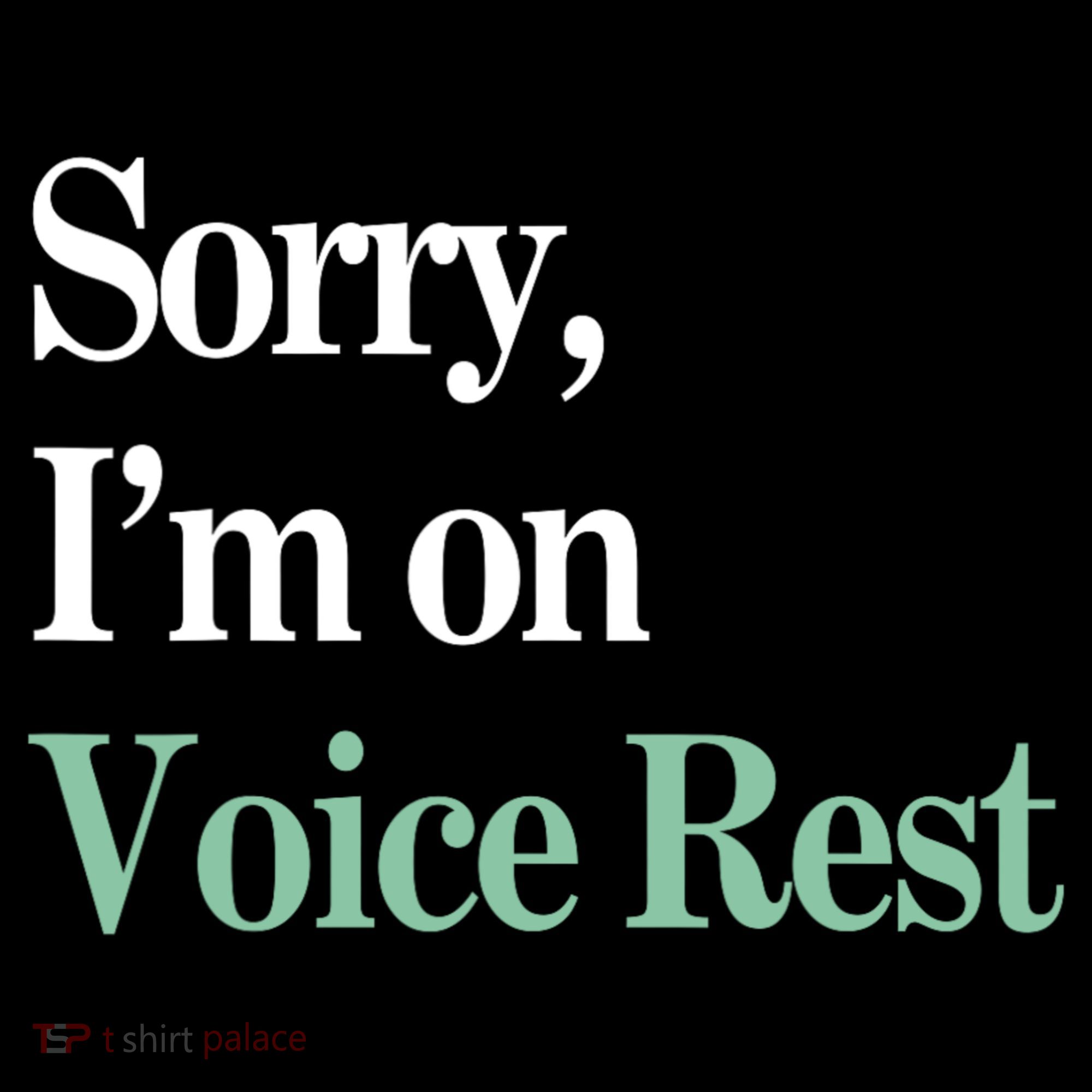 Sorry IM On Voice Rest Funny Vocal Visor