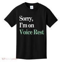 Sorry IM On Voice Rest Funny Vocal Kids T-Shirt thumb 0