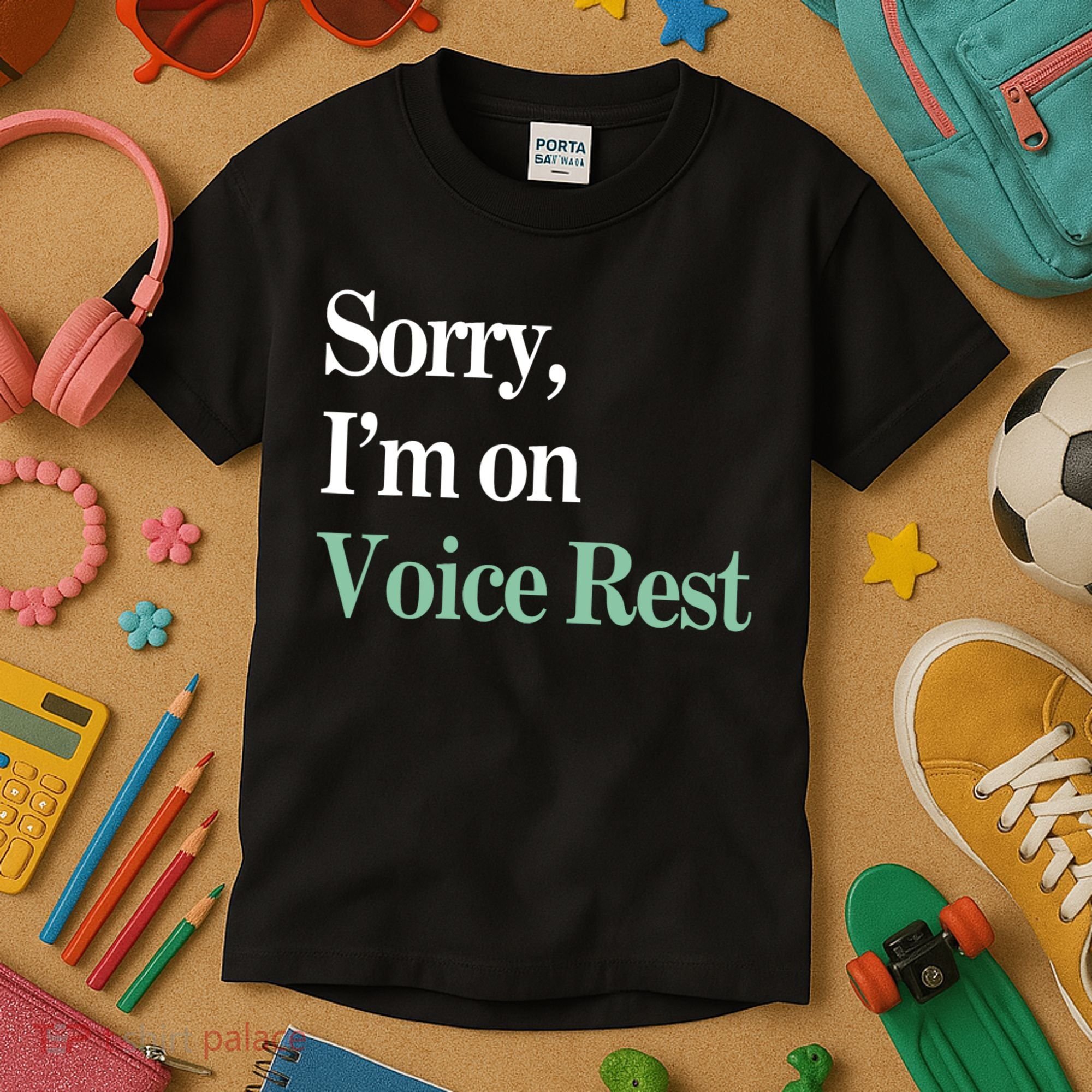 Sorry IM On Voice Rest Funny Vocal Kids T-Shirt