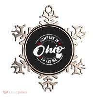 Someone In Ohio Loves Me Funny Gift Ornament thumb 0