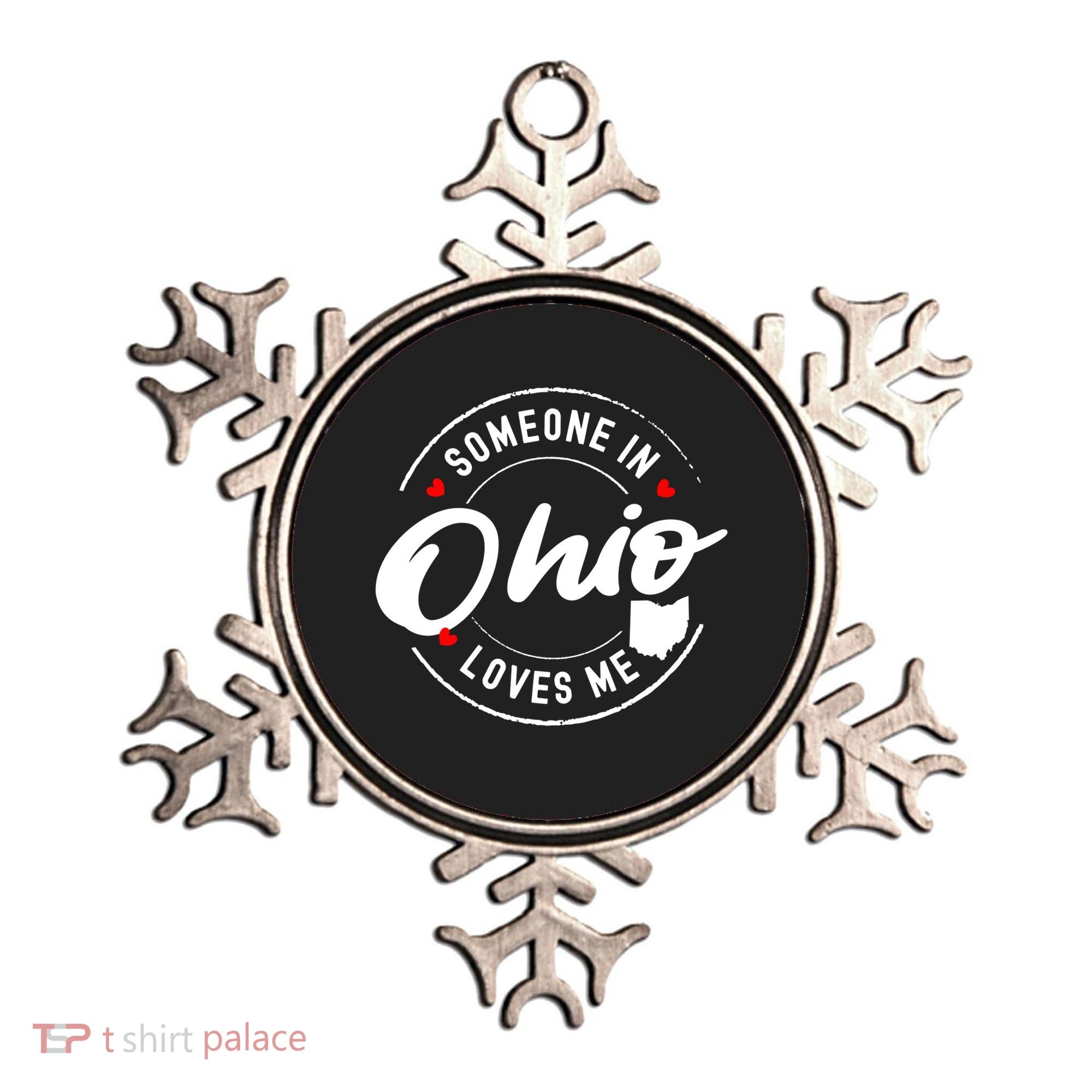 Someone In Ohio Loves Me Funny Gift Ornament