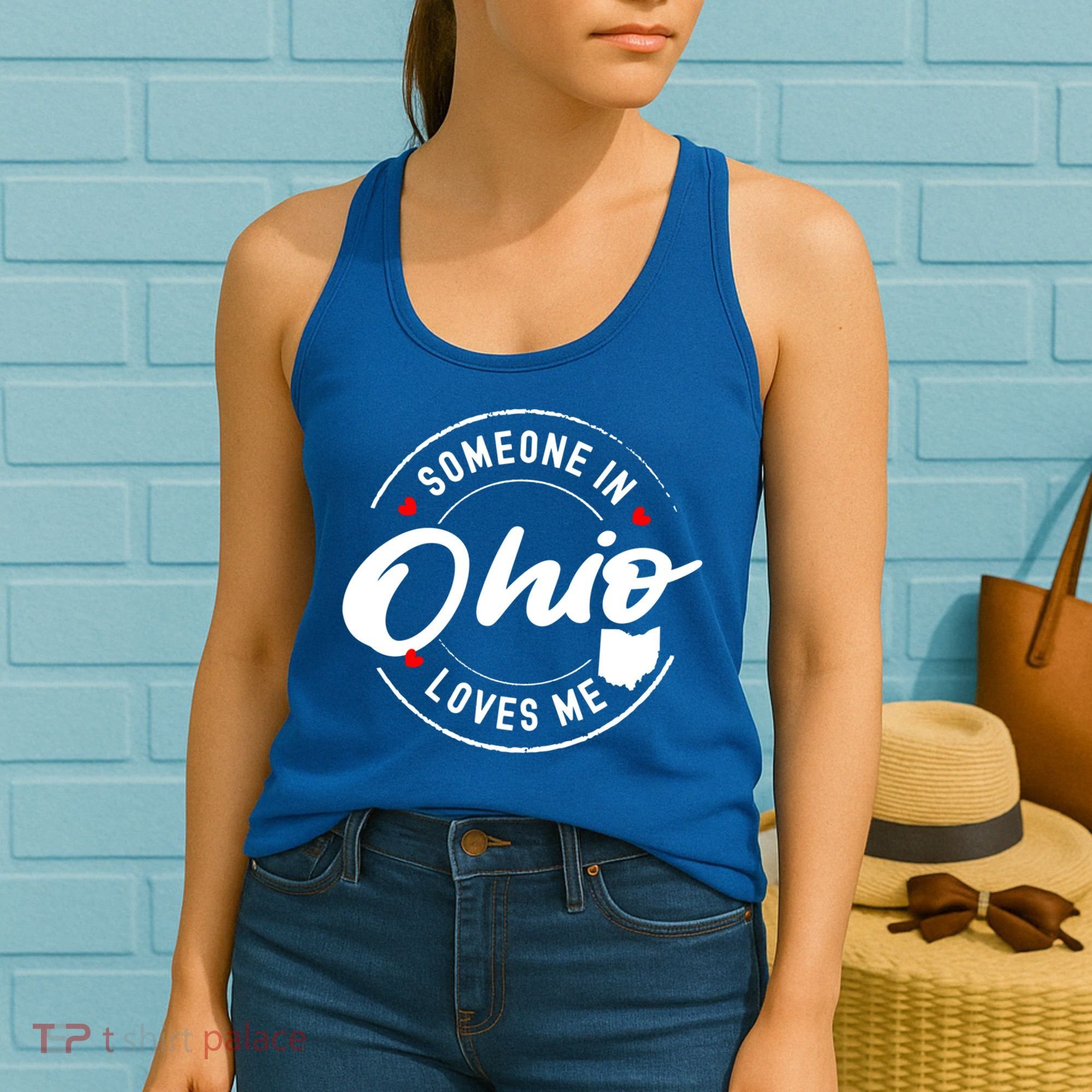 Someone In Ohio Loves Me Funny Gift Women's Tank Top