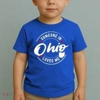 Someone In Ohio Loves Me Funny Gift Toddler T-Shirt thumb 2