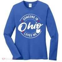 Someone In Ohio Loves Me Funny Gift Women's Long Sleeve Shirt thumb 0