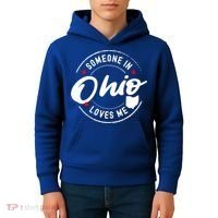 Someone In Ohio Loves Me Funny Gift Kids Hoodie thumb 4