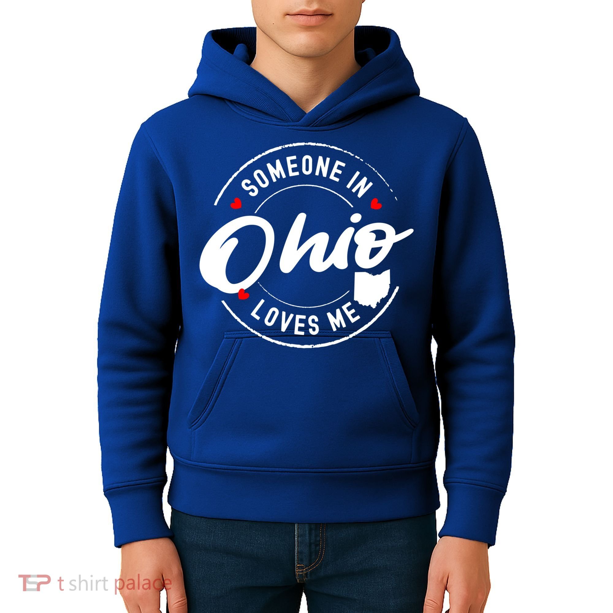 Someone In Ohio Loves Me Funny Gift Kids Hoodie