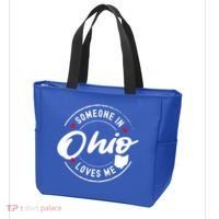 Someone In Ohio Loves Me Funny Gift Tote Bag thumb 3