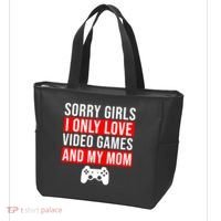 Sorry I Only Love Video Games And My Mom Tote Bag thumb 3