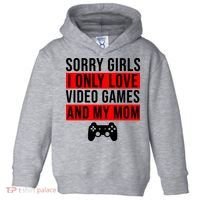 Sorry I Only Love Video Games And My Mom Toddler Hoodie thumb 0
