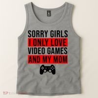 Sorry I Only Love Video Games And My Mom Tank Top thumb 2