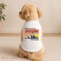 Someone In Oregon Loves Me Doggie Tank thumb 2
