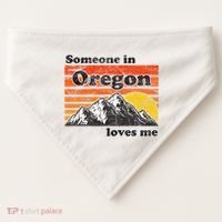 Someone In Oregon Loves Me USA-Made Doggie Bandana thumb 0