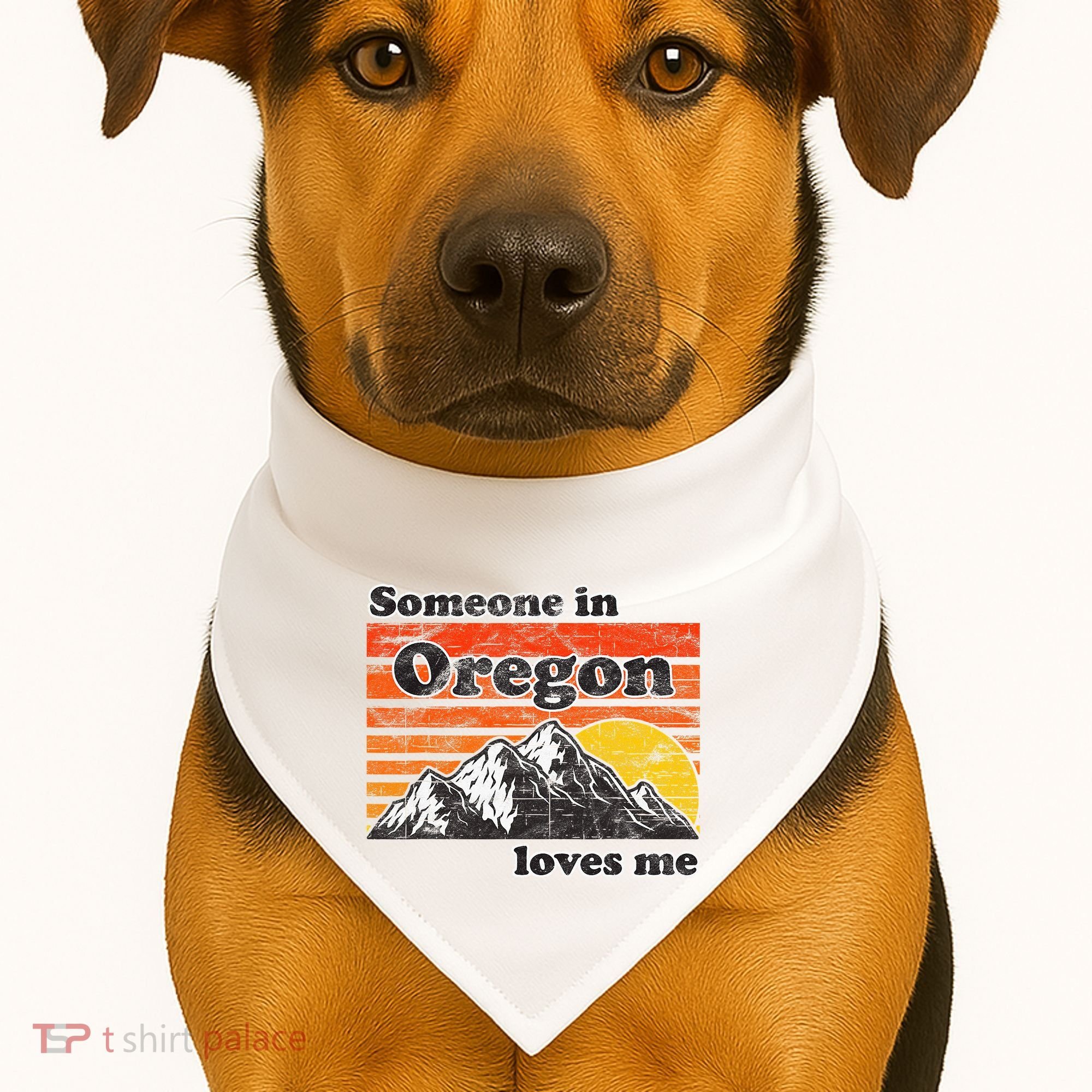 Someone In Oregon Loves Me USA-Made Doggie Bandana