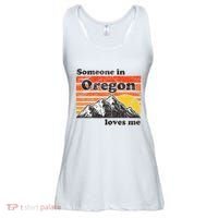 Someone In Oregon Loves Me Ladies Essential Flowy Tank thumb 0