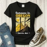 Someone In Oregon Loves Me Usa America Oregonians Women's T-Shirt thumb 3