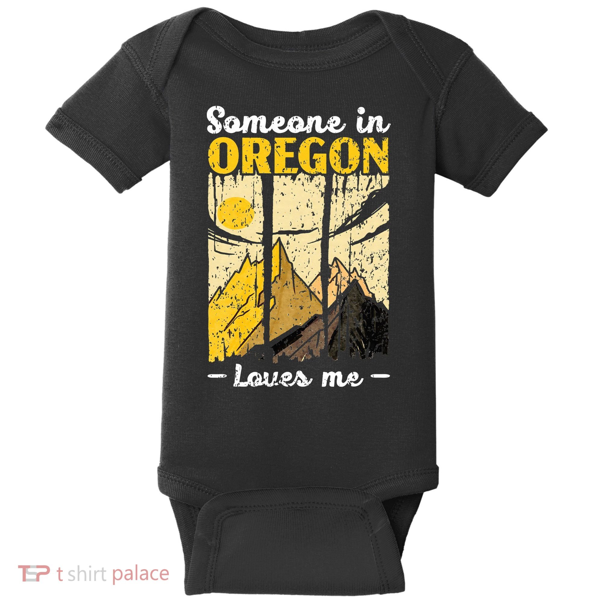 Someone In Oregon Loves Me USA America Oregonians Baby Bodysuit