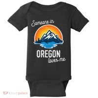 Someone In Oregon Loves Me Baby Bodysuit thumb 0