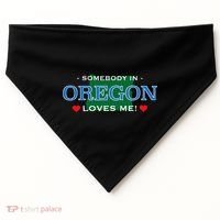 Someone In Oregon Loves Me USA-Made Doggie Bandana thumb 0