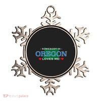 Someone In Oregon Loves Me Ornament thumb 0