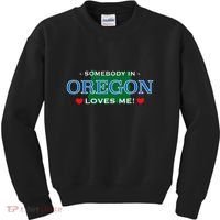 Someone In Oregon Loves Me Kids Sweatshirt thumb 0