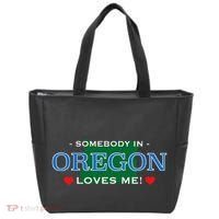 Someone In Oregon Loves Me Tote Bag thumb 0