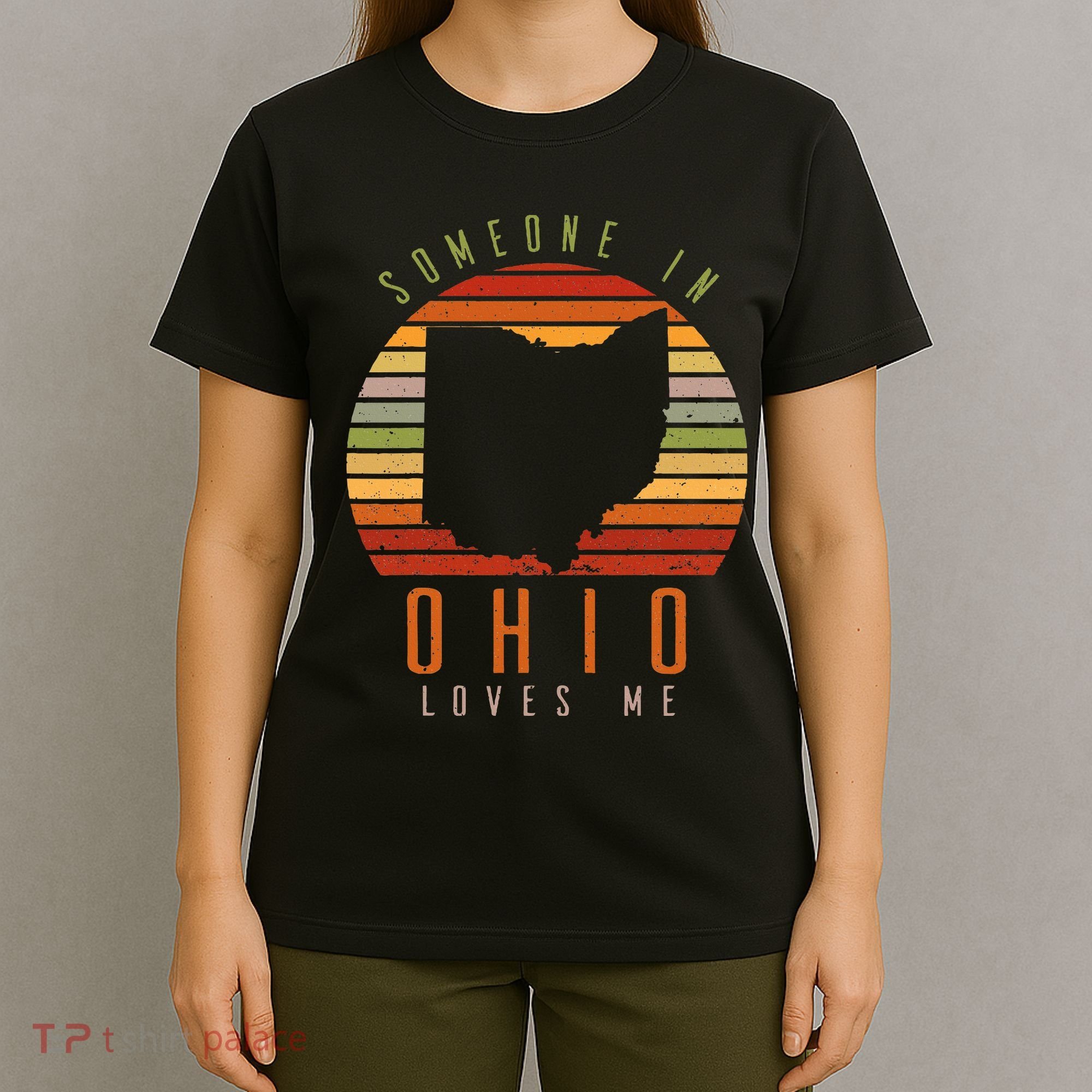 Someone In Ohio Loves Me Vintage State Retro T-Shirt