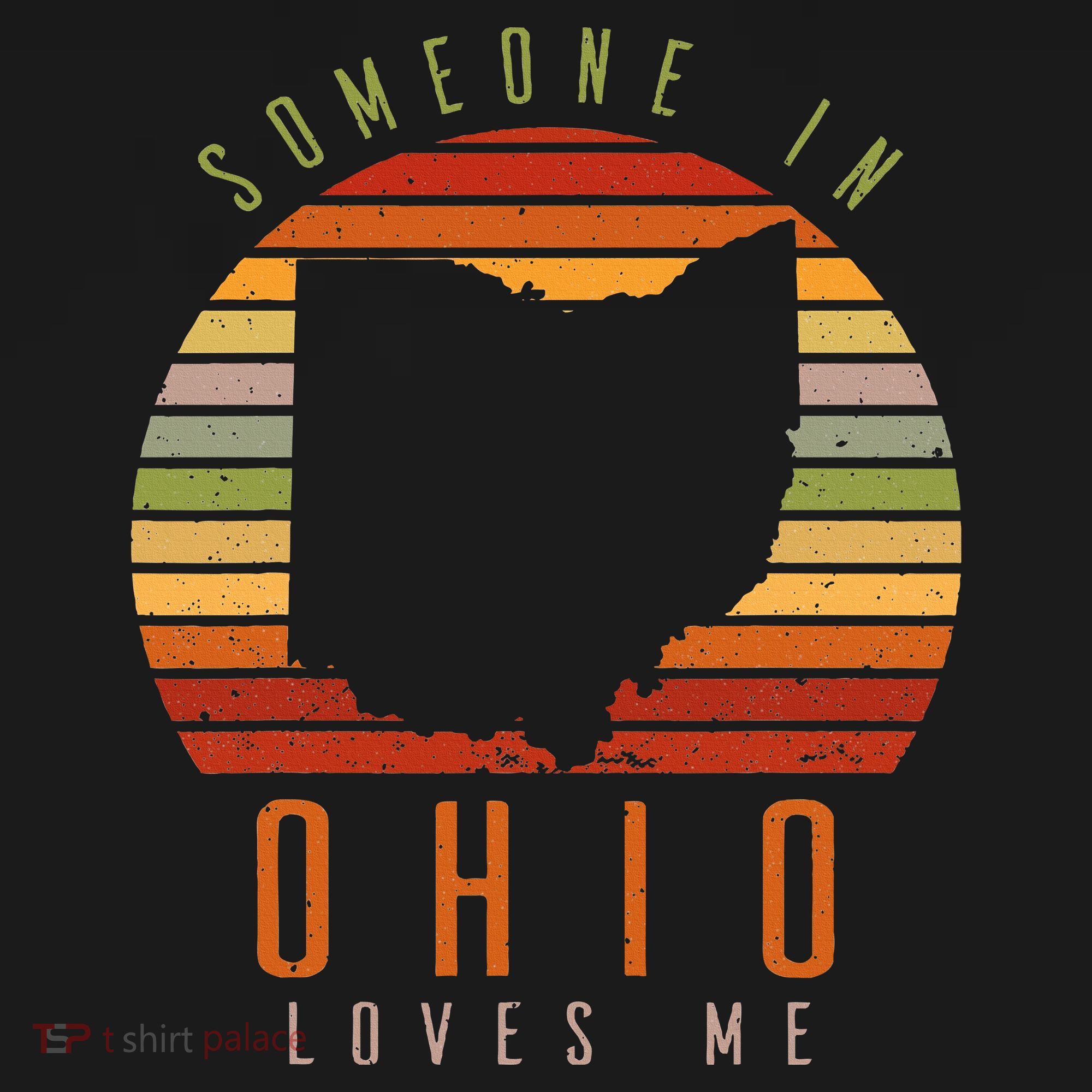 Someone In Ohio Loves Me Vintage State Retro T-Shirt