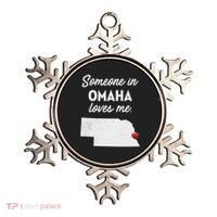 Someone In Omaha Loves Me Omaha Nebraska Ornament thumb 0