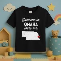 Someone In Omaha Loves Me Omaha Nebraska Toddler T-Shirt thumb 3