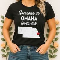 Someone In Omaha Loves Me Omaha Nebraska Women's T-Shirt thumb 2