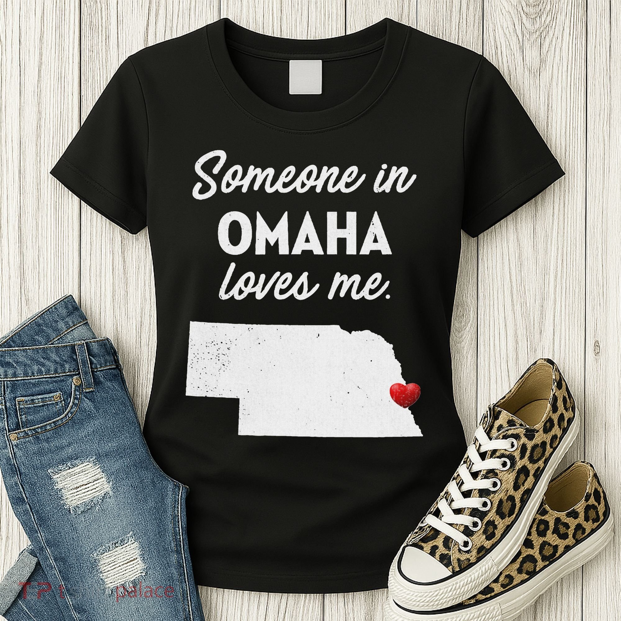 Someone In Omaha Loves Me Omaha Nebraska Women's T-Shirt