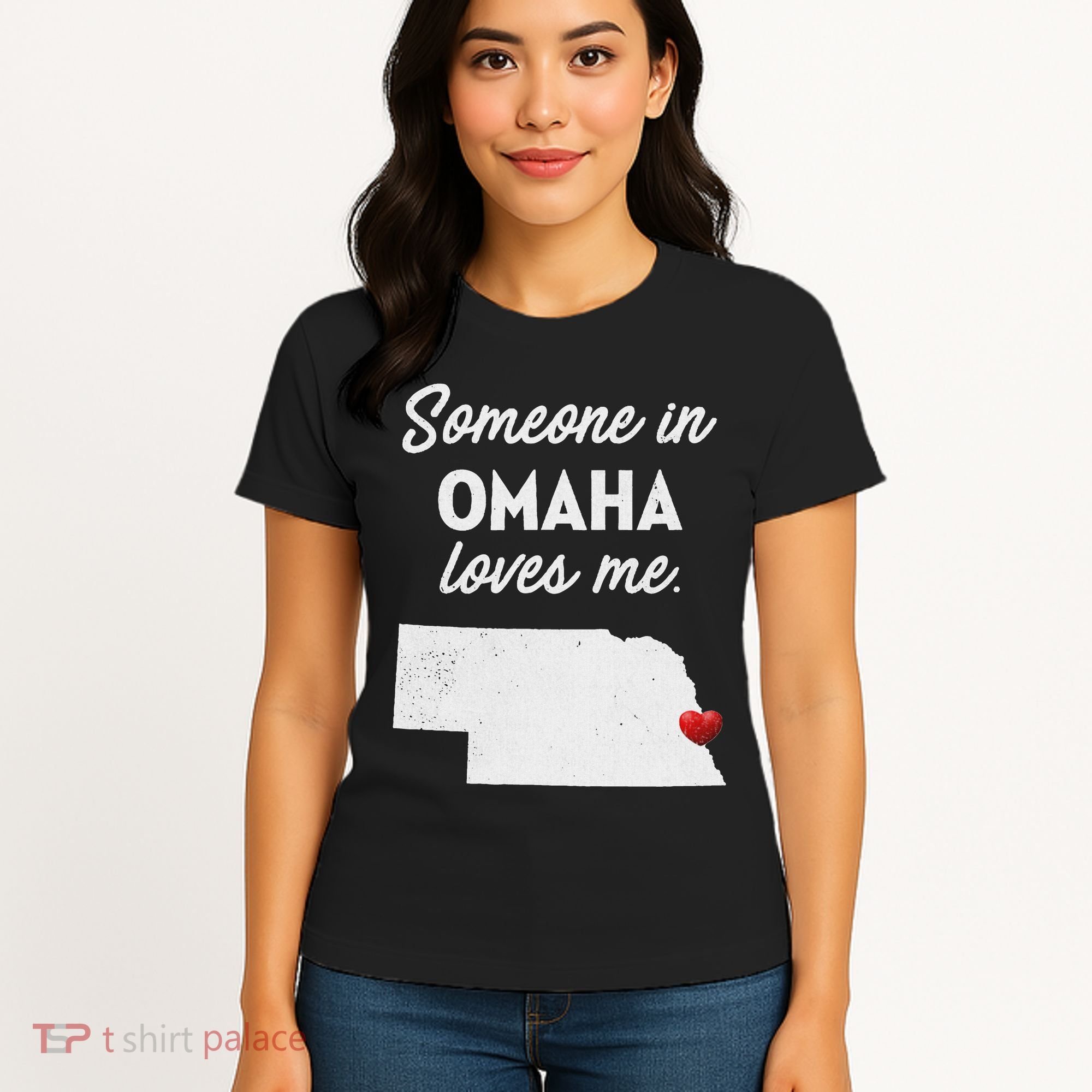 Someone In Omaha Loves Me Omaha Nebraska Women's T-Shirt