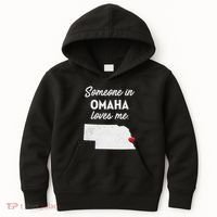 Someone In Omaha Loves Me Omaha Nebraska Kids Hoodie thumb 0