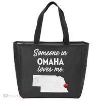 Someone In Omaha Loves Me Omaha Nebraska Tote Bag thumb 0