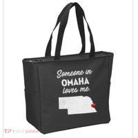 Someone In Omaha Loves Me Omaha Nebraska Tote Bag thumb 2