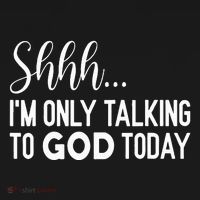 Shhh… IM Only Talking To God Today Funny Christian Saying Mousepad thumb 1